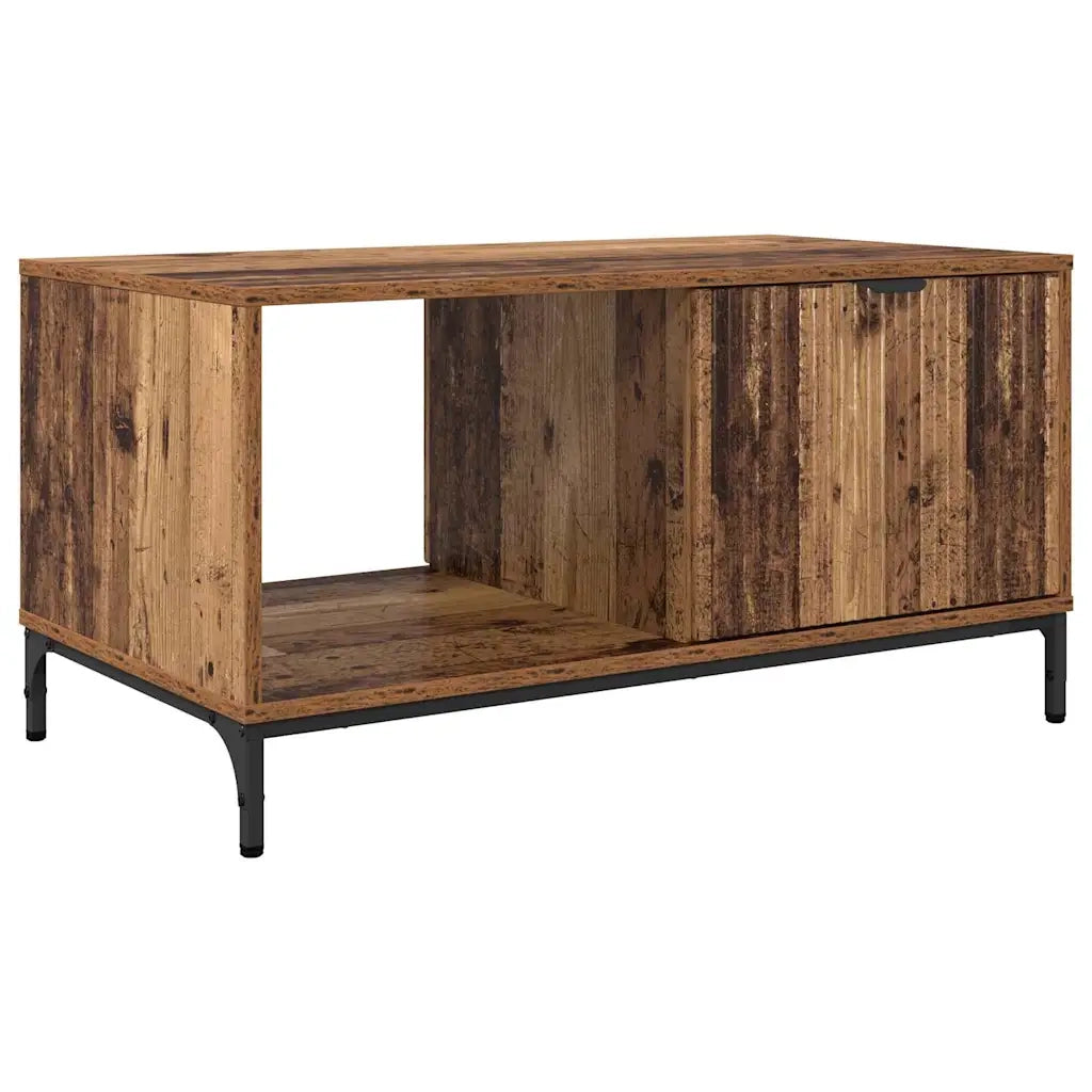Tavolino da salotto con cassetto Legno vecchio 90 x 49 x 46 cm