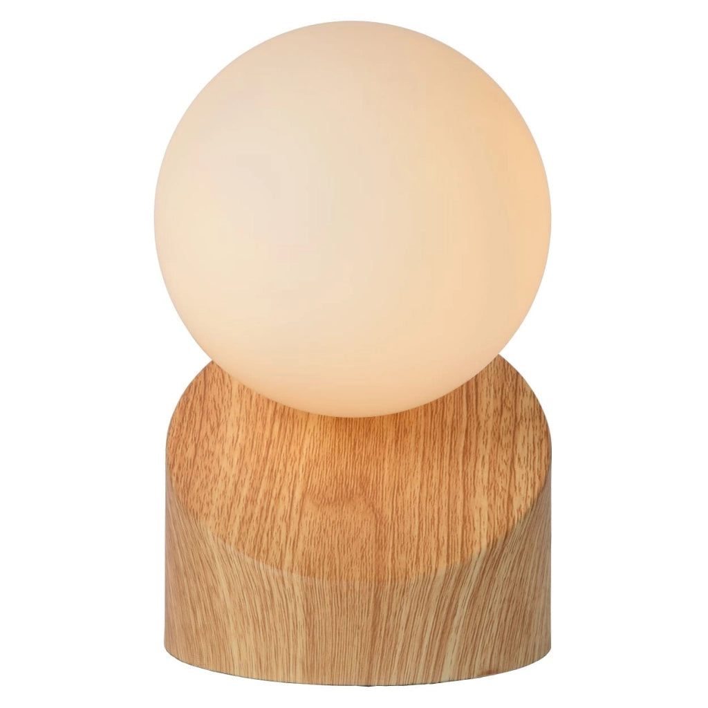 Lampada da tavolo Lucide LEN bronzo/bianco G9 5W 45561/01/72