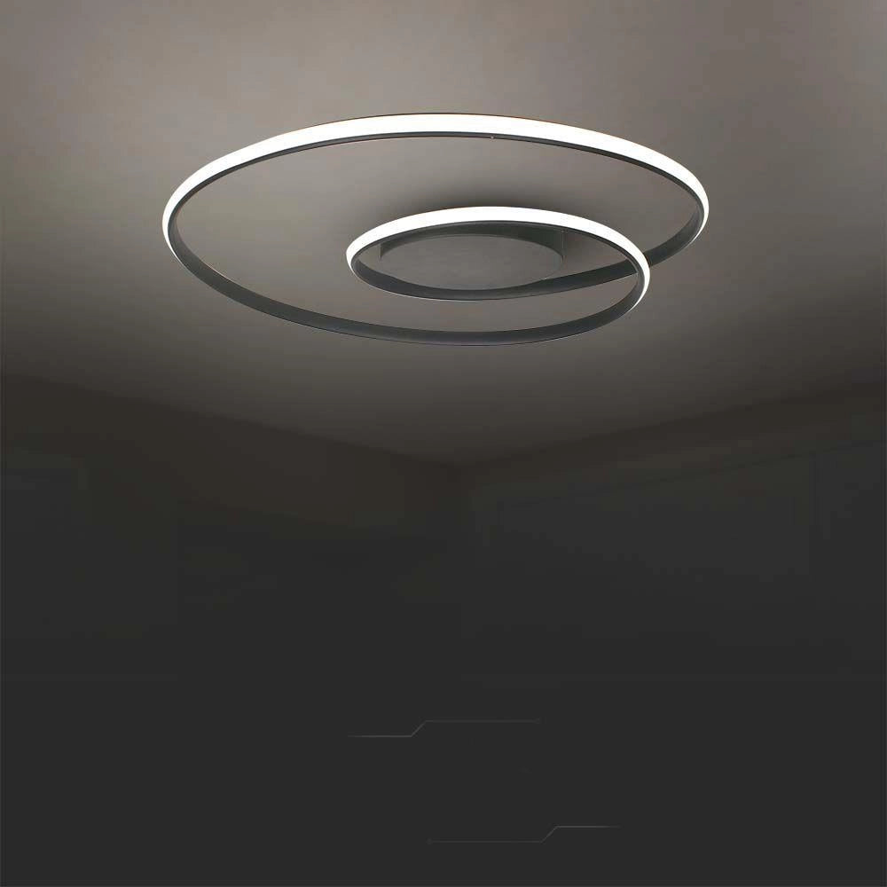 Plafoniera LED nera 62cm 48W 3000K dimmer V-TAC VT-7911