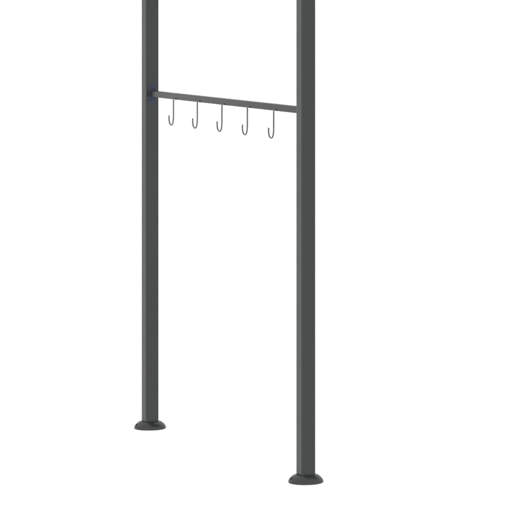 Pergola da Giardino con Griglia ¨C Zephmum ¨C Grigio 215x150x174/220 cm