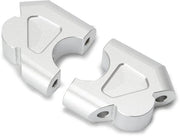 Set di Alzaviti in Alluminio - CNC Anodizzato - Set a 2 - Fissaggi - Argento - 16x10x6cm - Alzaviti