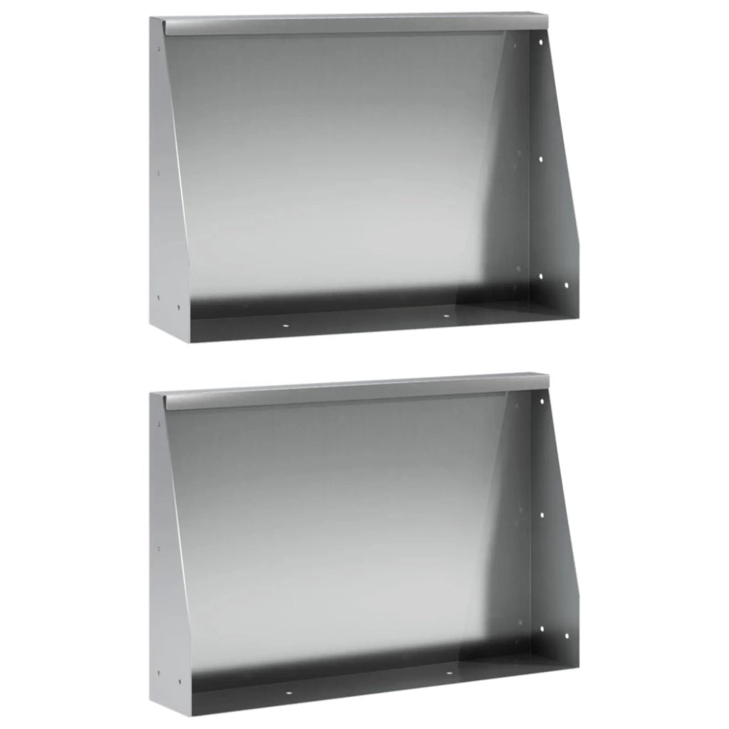 Muro di contenimento 2 pz 60 x 12 x 30 cm Acciaio zincato 8015267
