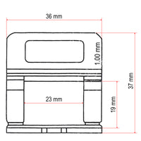 Set per livellamento piastrelle 500 linguette 1,0mm e 1 pinza per posa pavimenti