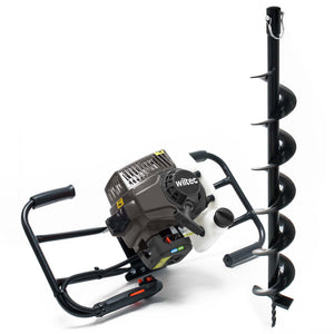 Mototrivella a benzina, motore a 2 tempi di 3 CV 63,3 ccm, con punta elicoidale Ø150mm, uso 2 persone