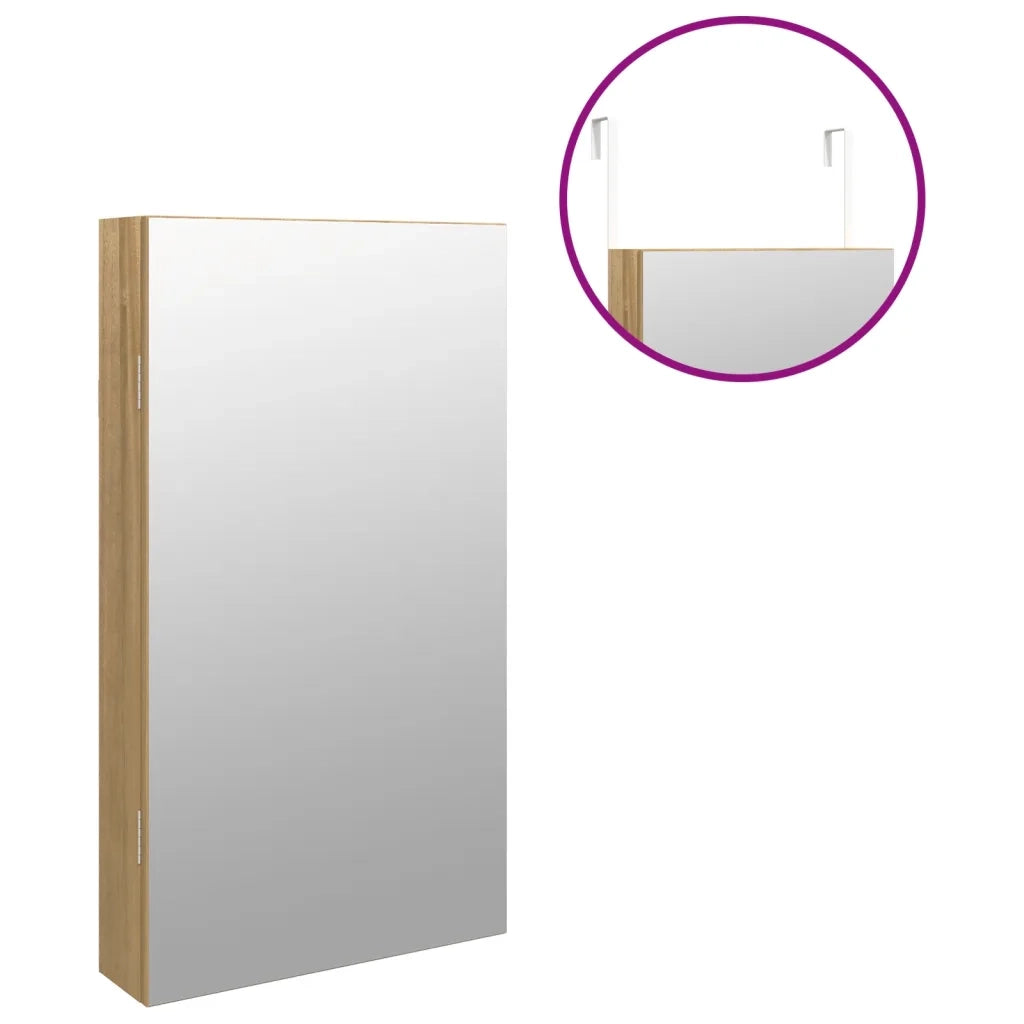 Armadio Portagioie a Specchio con Luci LED a Parete 353240