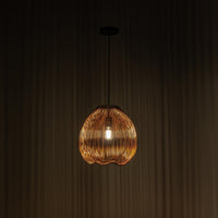 Lampada a Sospensione 35x35xH150 cm in Metallo Jaula Ottone Lucido