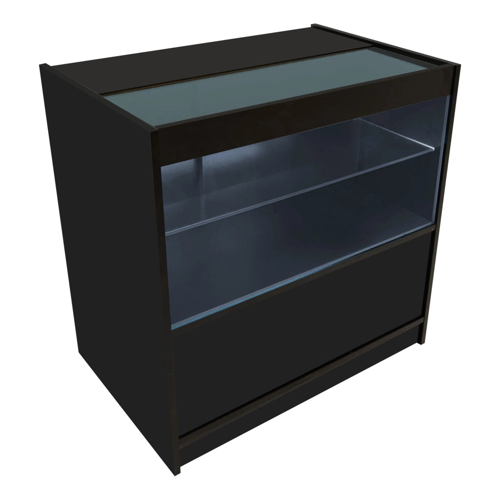 Set Banconi Nero Eclipse LED 2 x C900 LM60 TB60 con Serrature e Vetrina