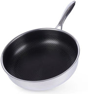 Piastra per Cottura a Contatto Indiretto Serie Hybride - 28 cm - Senza Smalto Antiscivolo