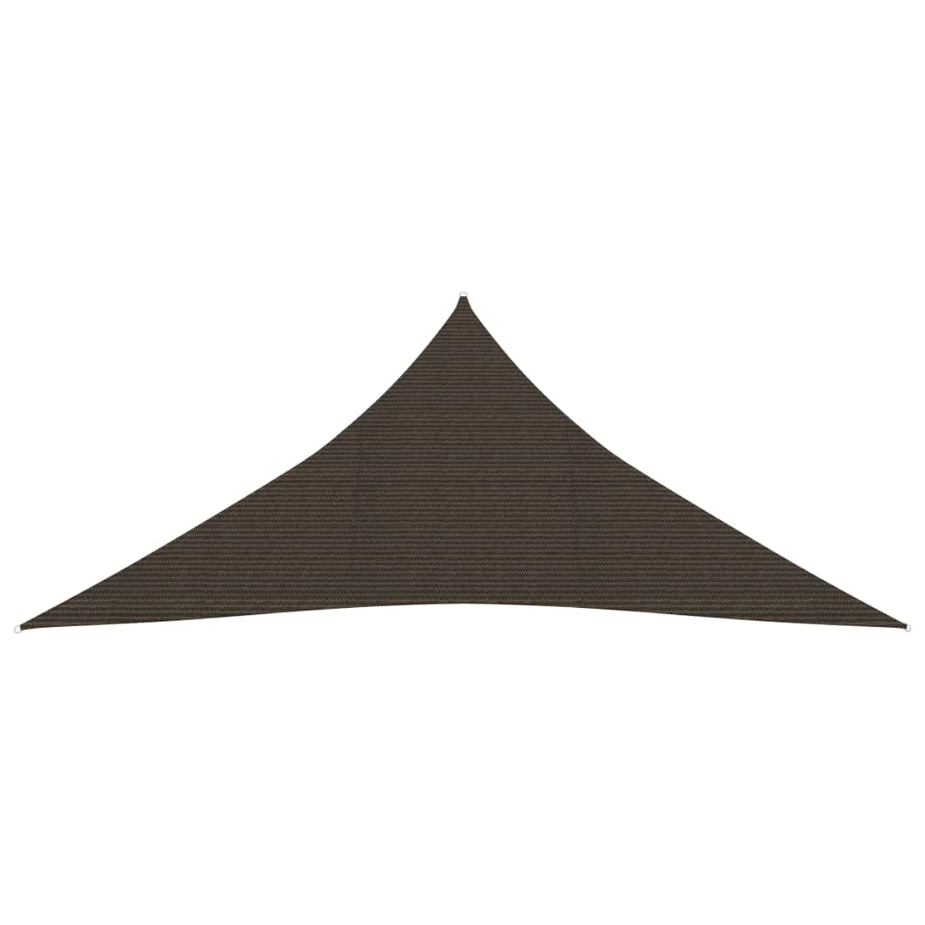 Vela ombreggiante/ombrellone 160 g/m² 4,5 x 4,5 x 4,5 m HDPE marrone 02_0009161