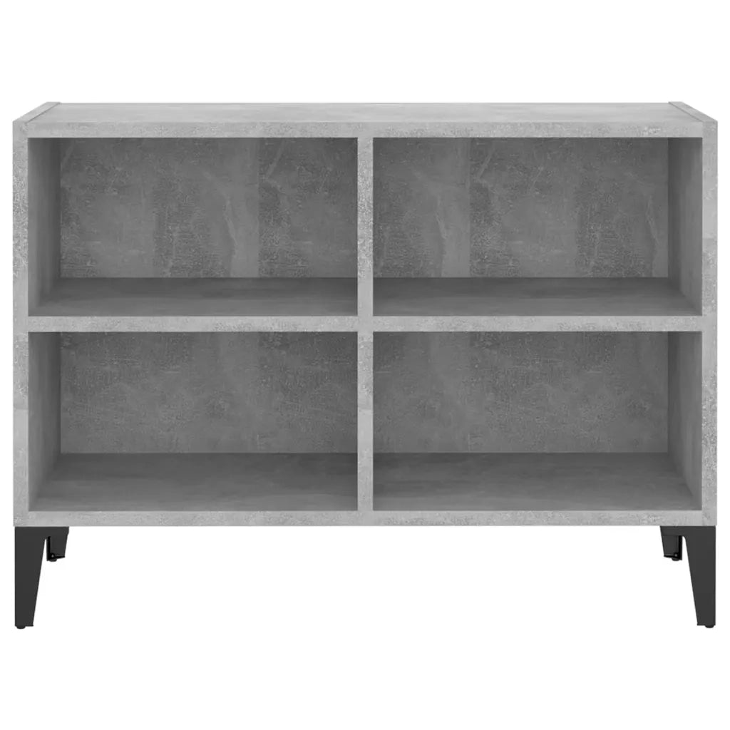 Mobile TV con Gambe in Metallo Grigio Cemento 69,5x30x50 cm cod mxl 8851