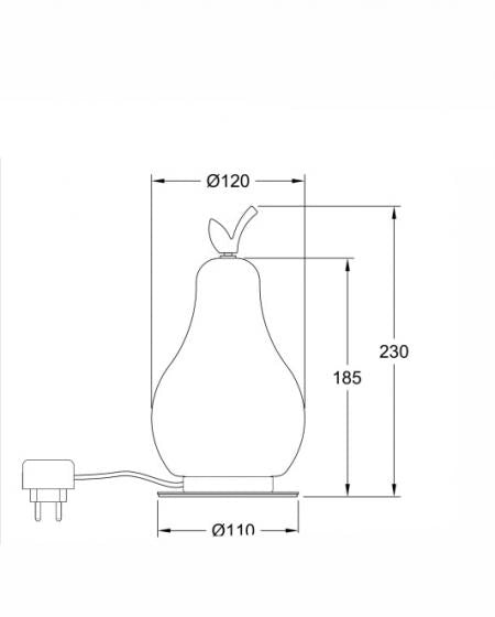 Lampada da Tavolo Wilma 8W LED Integrato 3000K Bianco/Cromato, Regolazione Luce al Tocco, IP20, 230V, Design in Metallo e Vetro - Wilma