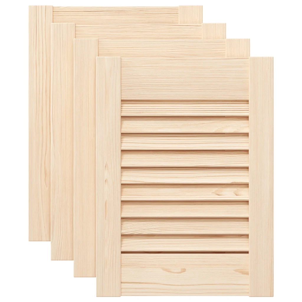 Ante con Design a Lamelle 4 pz 39,5x29,5 cm in Legno di Pino 4015887