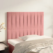 Testiera Rosa 100x5x118/128 cm Velluto 3116617