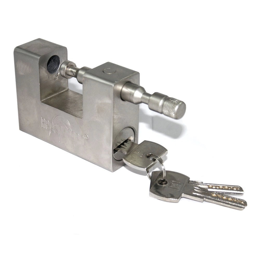 Trade Shop - Lucchetto In Acciaio Temprato Corazzato Antiscasso Catenaccio Per Cancello 94mm -