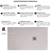 Piatto Doccia in Pietra 75x180 cm Bonussi Ardesia Everest Bianco