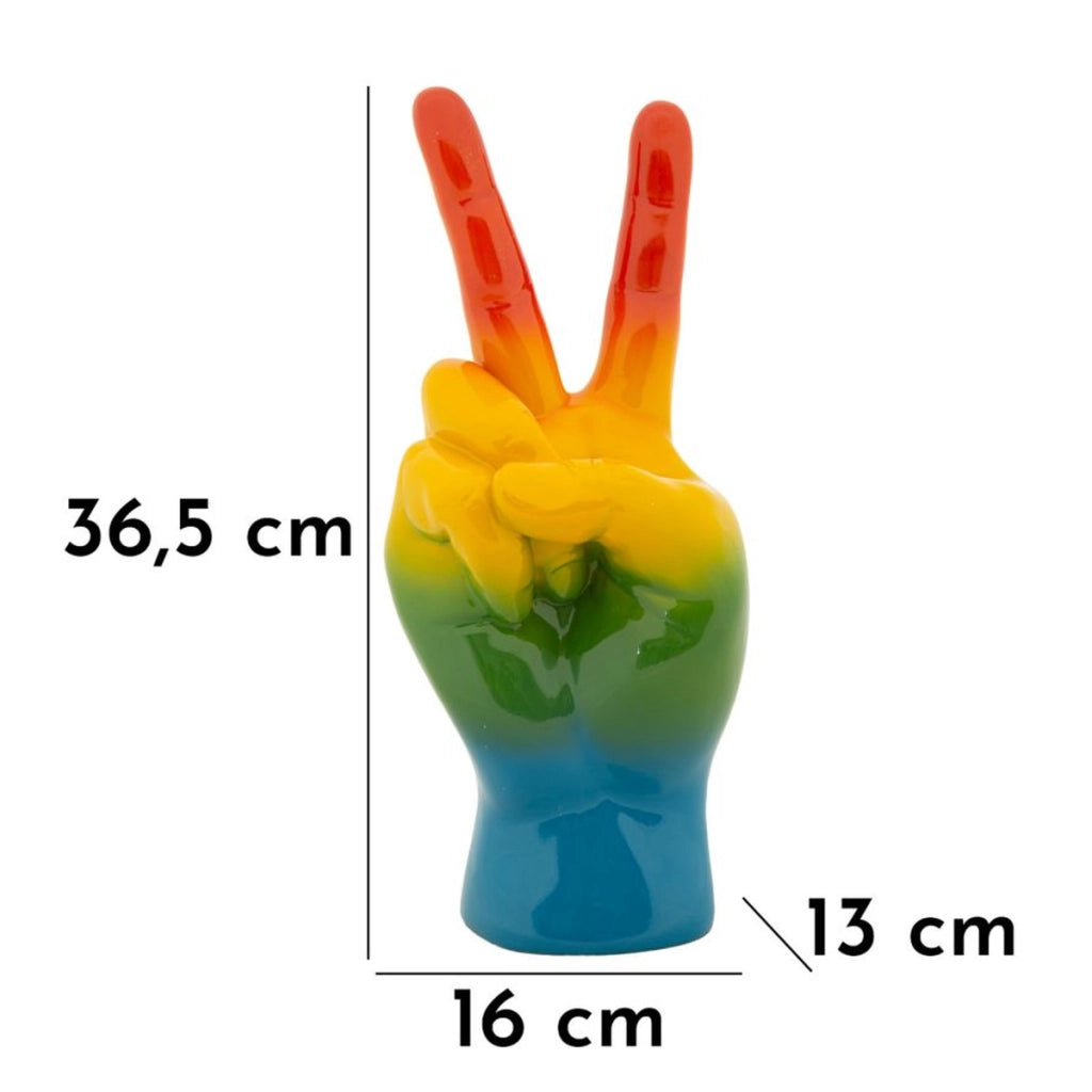 Scultura Vittoria, Multicolore, Poliresina, 16x13x36 cm