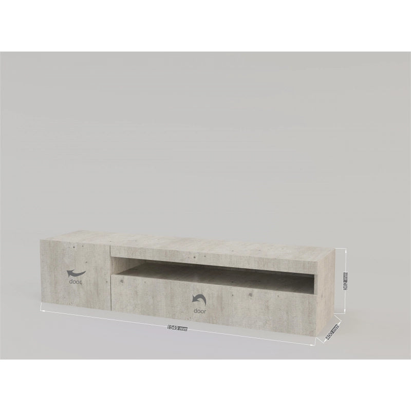 Mobile Porta TV Daiquiri – 155cm – Cemento