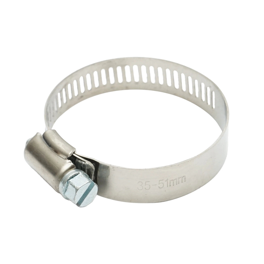 Collare per tubo in acciaio inox regolabile, 35-57 mm