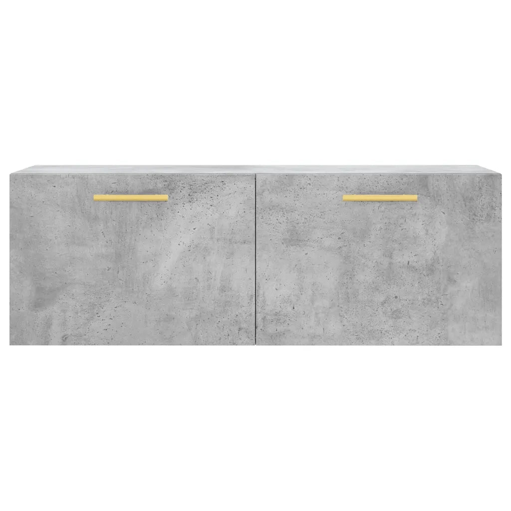 Mobile a Parete Grigio Cemento 100x36,5x35 cm Legno Multistrato 830120