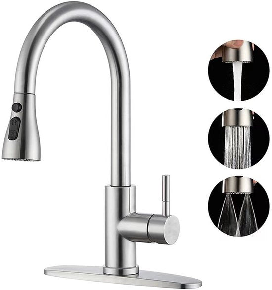 Filtro per acqua calda e fredda in acciaio inossidabile 304, estensione per scarico vasca in acciaio inossidabile, finitura liscia 304 [trattamento a tre fasi di pulizia + fondo piatto] Tubi e accessori