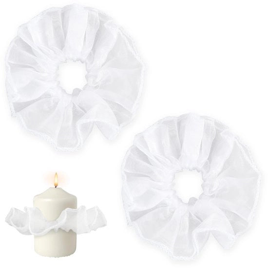 Protezione da Gocce - Protezione Elegante - Raccoglitore di Gocce - Candelabri di Comunicazione - Candelabri di Accensione - Fiammiferi di Tule Fine - 6 Pezzi
