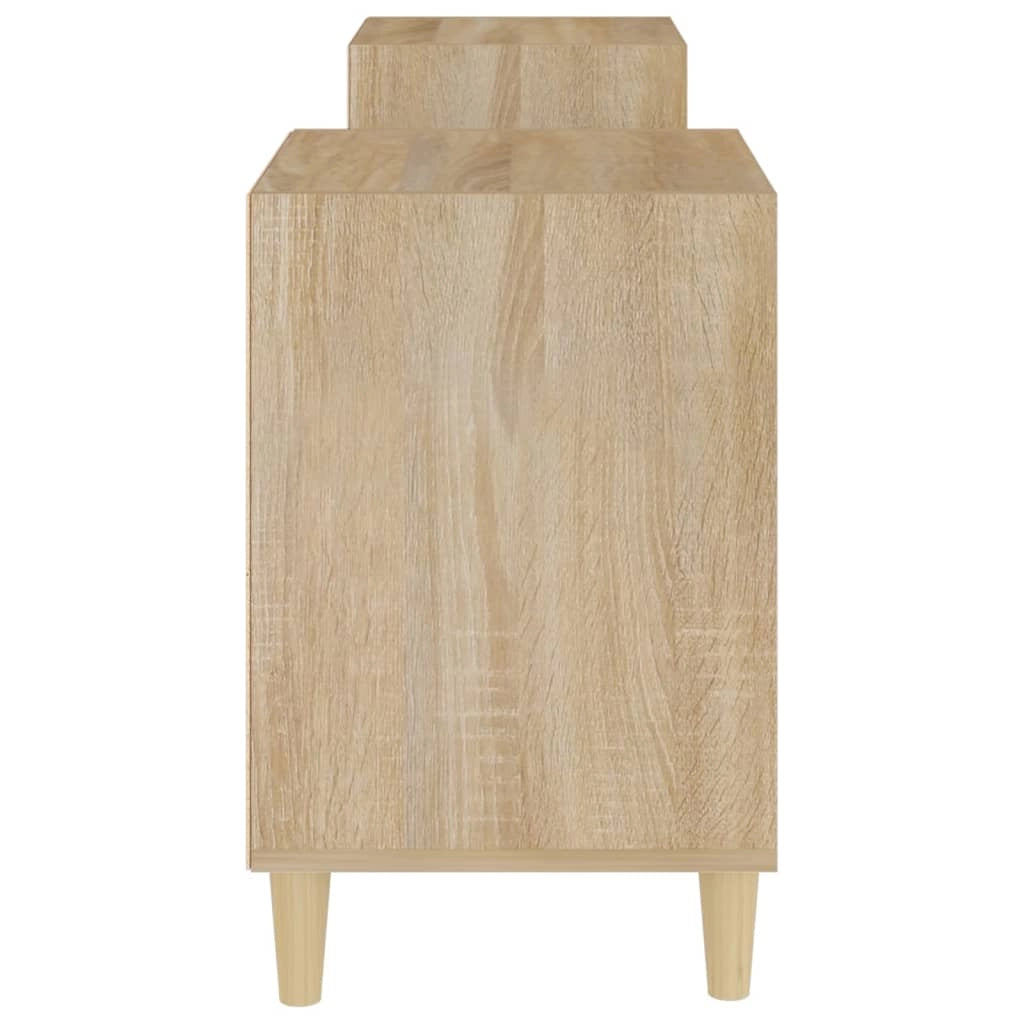 Mobile TV multimediale scaffale TV mobile TV sala da pranzo soggiorno camera da letto rovere Sonoma 160 x 35 x 55 cm legno ingegnerizzato marrone 02_0027506
