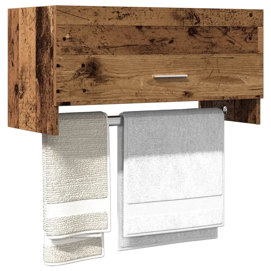 Armadio Legno Vecchio 70x32,5x35 cm in Legno Multistrato