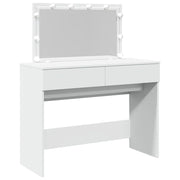Toeletta | Tavolo da Trucco con LED Bianco 100x40x120 cm