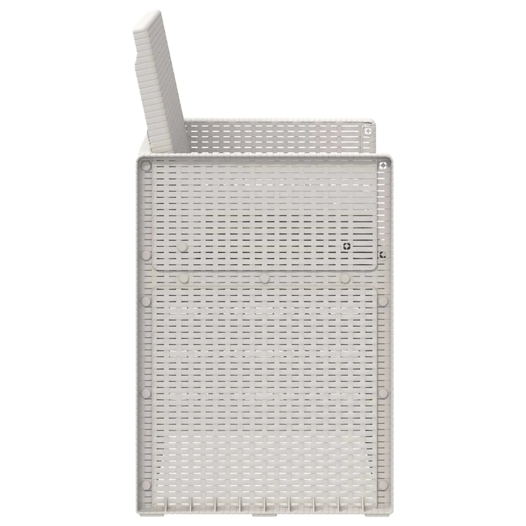 Sedie da pranzo da giardino 2 pcs Bianco e Antracite PP 899998