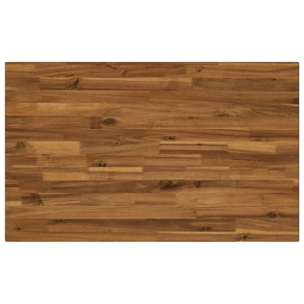 90 x 55 x 75 cm Legno di Acacia Massello Naturale e Caffè 937575