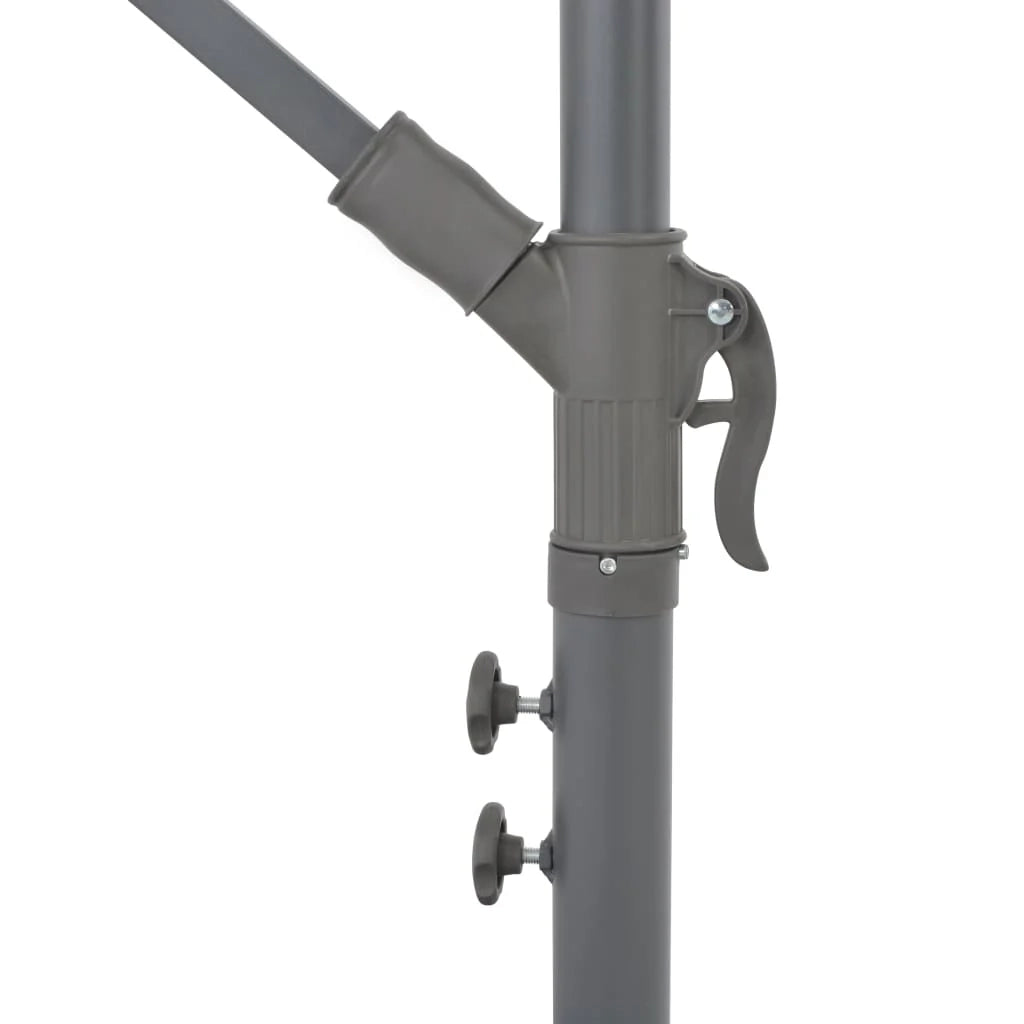 Ombrellone a braccio con palo in alluminio arancione da 300 cm 02_0008505