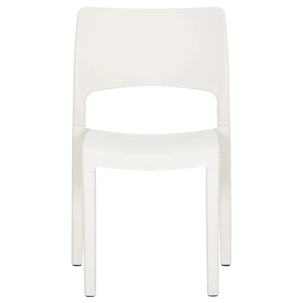 Sedie da Giardino 2 pz in Polipropilene Bianco 317726