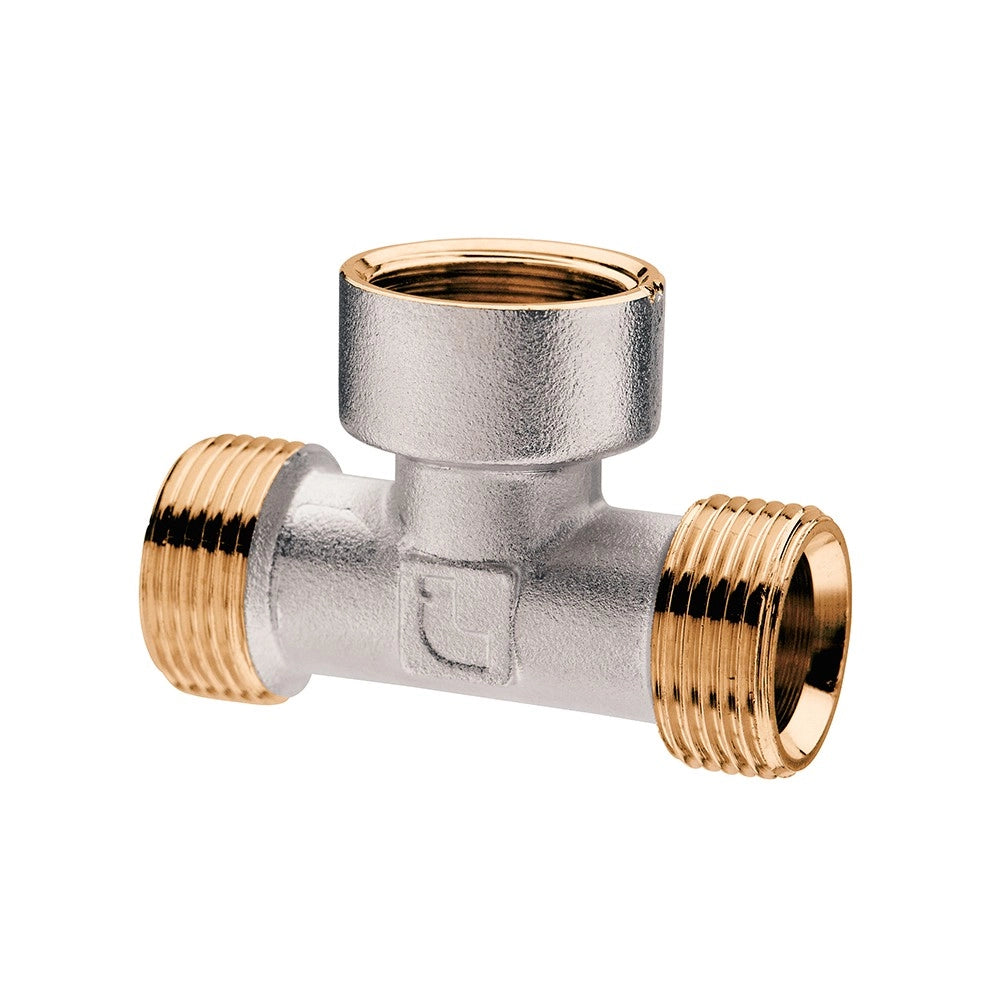 Raccordo a TEE a compressione per tubo rame MFM 1/2"