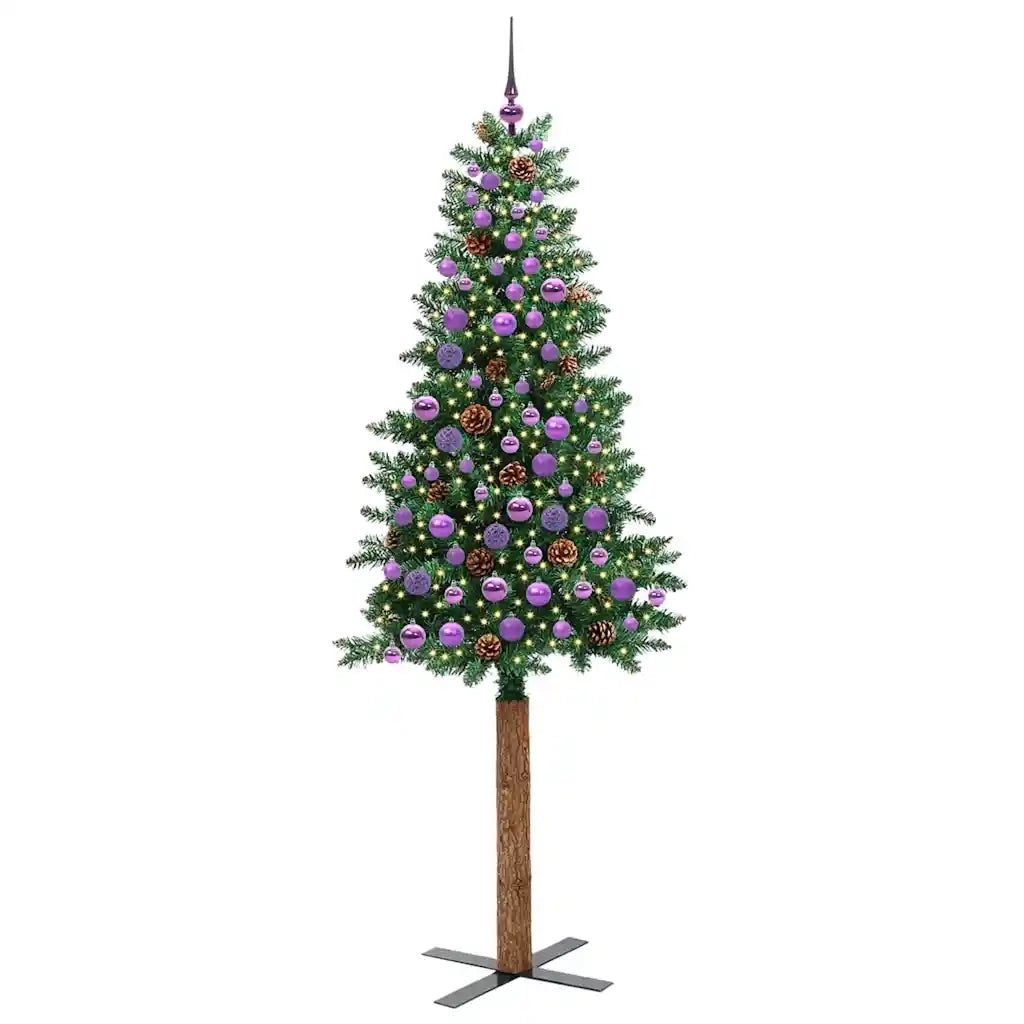 Albero di Natale | Decorazioni natalizie snodato con 300 LED con supporto Verde 210 cm