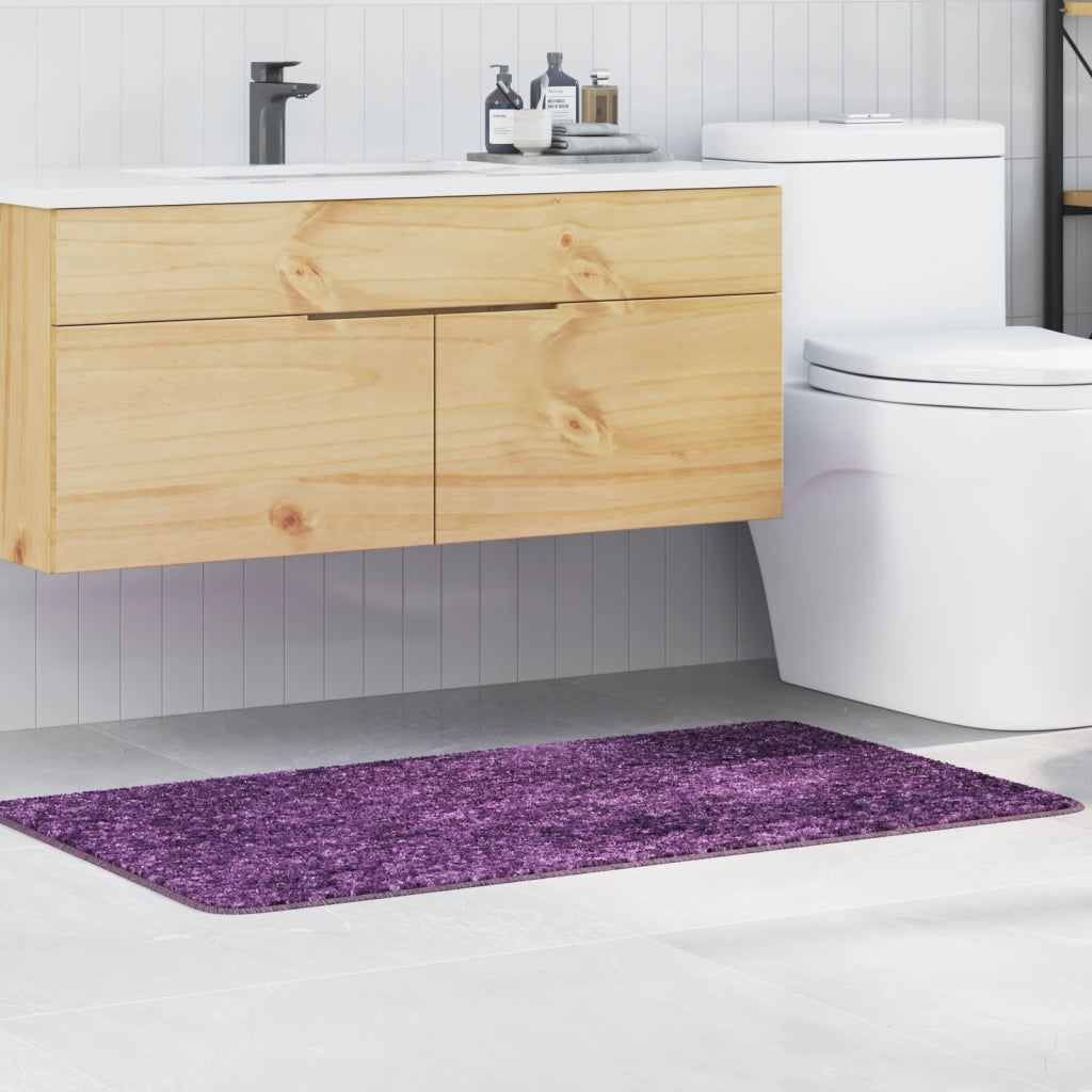 Tappetino da bagno rettangolare blu 70x120 cm in polipropilene antiscivolo