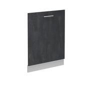 Pannello frontale della lavastoviglie R-Line Calce nera/Bianco 60 cm senza piano di lavoro Vicco