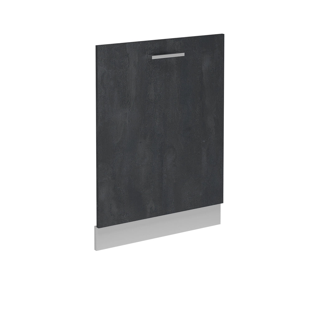 Pannello frontale della lavastoviglie R-Line Calce nera/Bianco 60 cm senza piano di lavoro Vicco