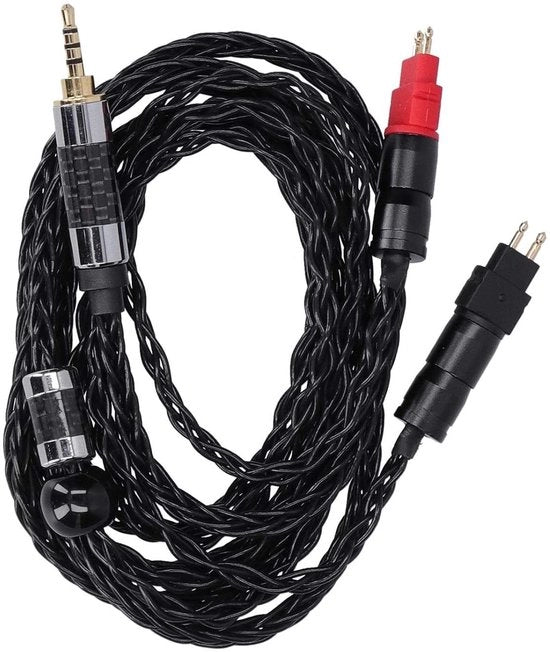 Cuffie da testa Cavo audio doppio con filo di rame 8 OCC Verzilverato per HD600 HD580 HD650 HD660s (25 mm)