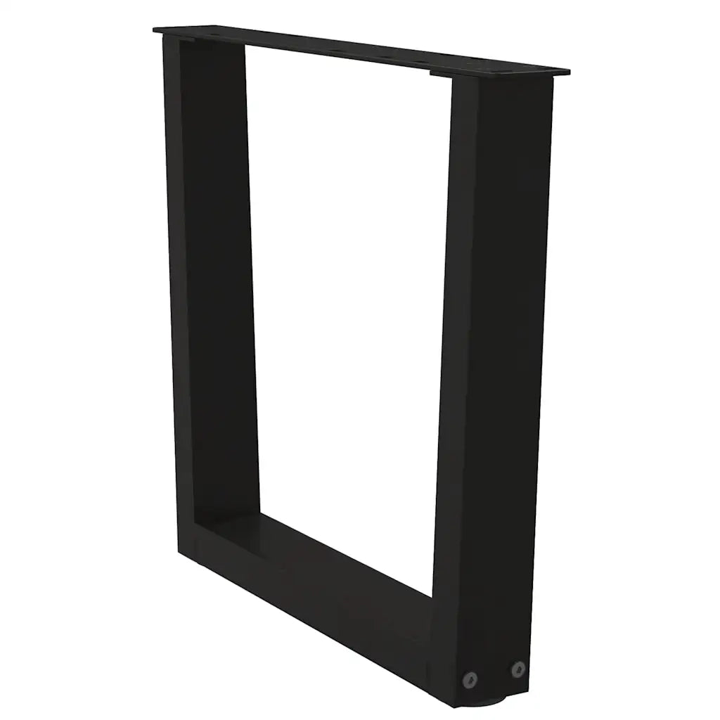 Gambe per Tavolino da Caffè a Forma di V 2 pz Nere 50x(42-43,3) cm Acciaio 4012628