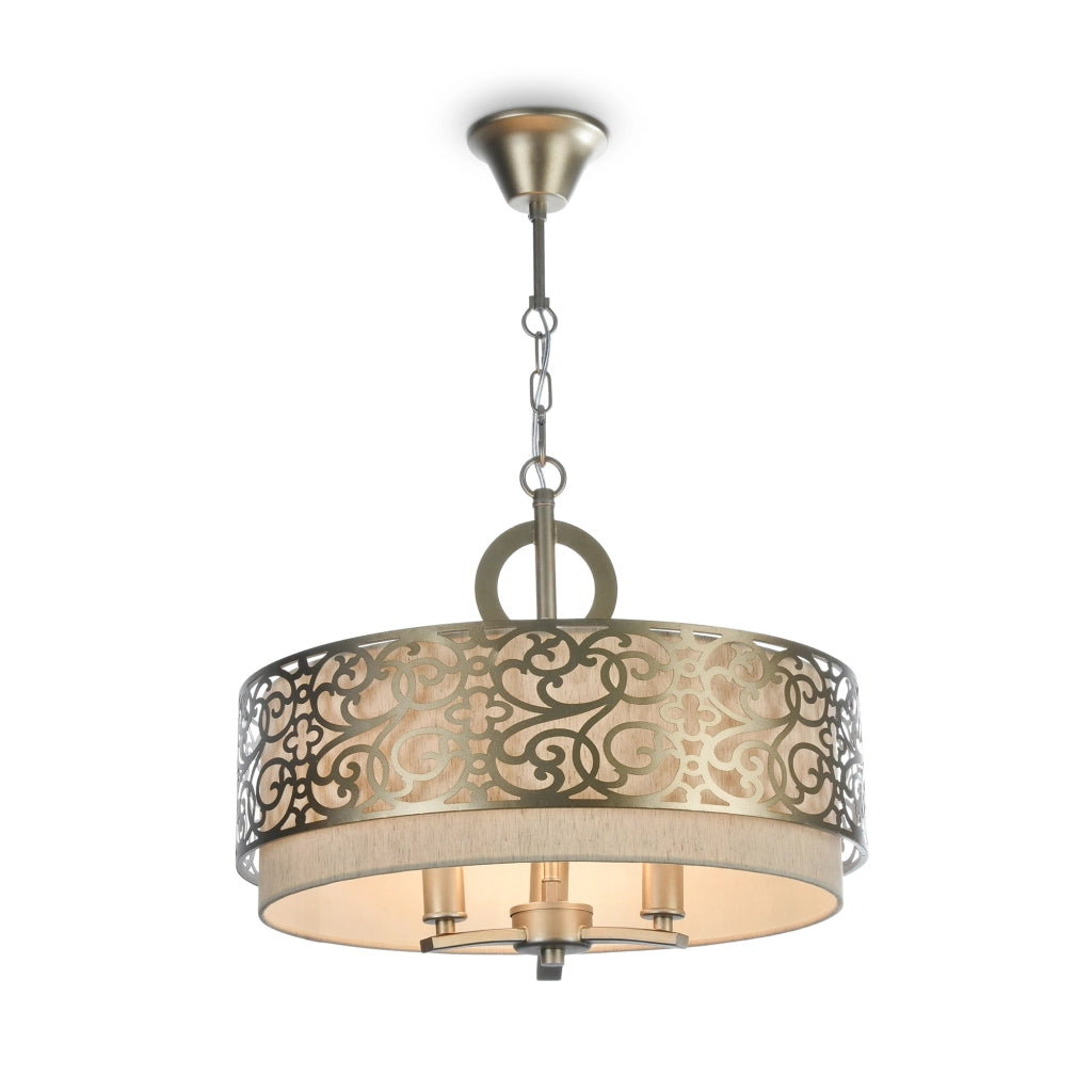 Maytoni Lampadario contemporaneo Venera 3 luci E14 ottone metallo diffusore PVC