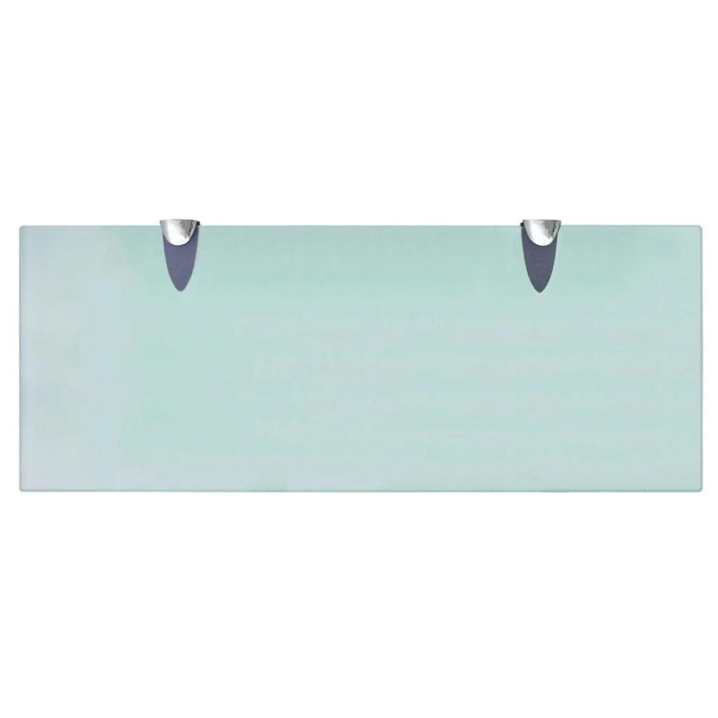 Mensola/armadietto/mobile in vetro da parete 50 x 20 cm spessore 8 mm trasparente 2702145/2