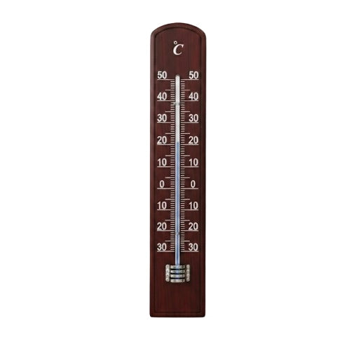 TERMOMETRO LEGNO ECO- - scuro - mm.200x36 - 5 pezzi MOLLETHERM