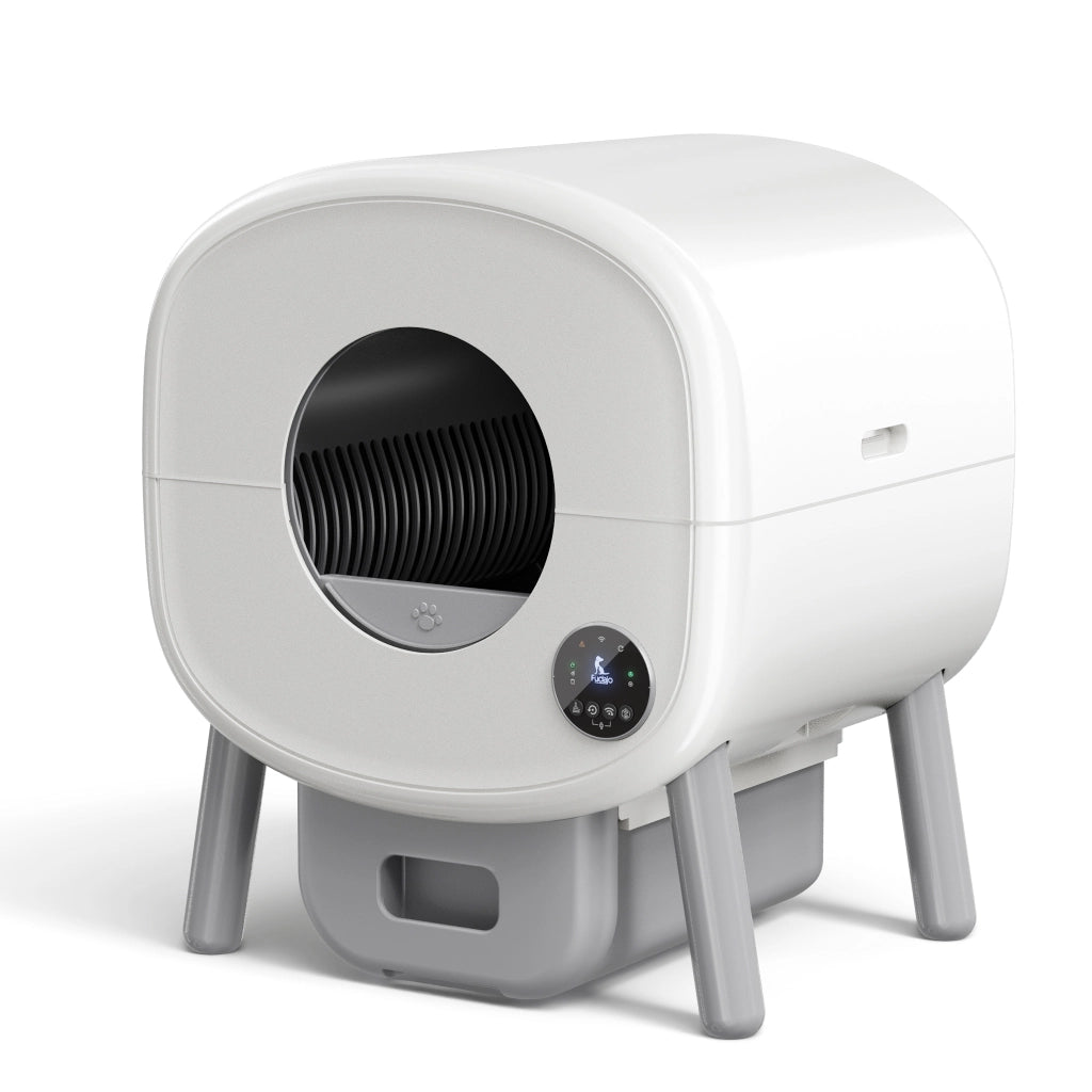 Fudajo Lettiera autopulente per gatti 76 L, lettiera automatica controllo con app e connessione USB, funzionamento manuale o automatico