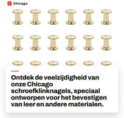 Viti a stella in acciaio di carbonio di alta qualità - 20 pezzi - M5 x 10 mm - Robusti e duraturi per pelle
