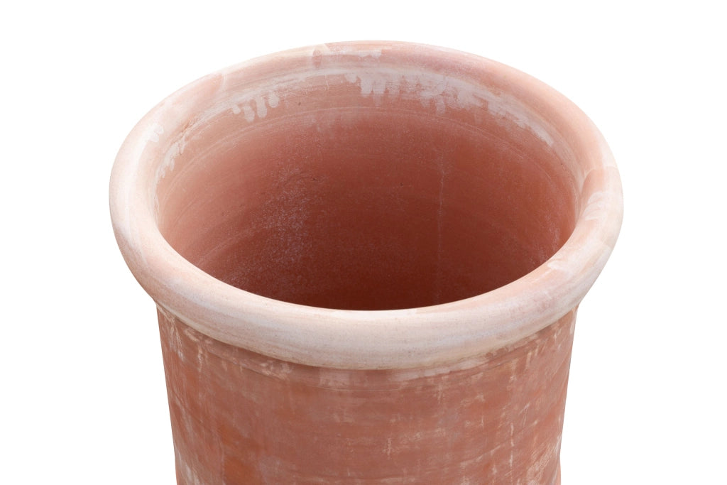 Biscottini VASO CONCA INVECCHIATA, IN TERRACOTTA TOSCANA 100% MADE IN ITALY INTERAMENTE LAVORATA A MANO L62XPR62XH50 CM