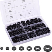 Cavi doorvoer in gomma - 260 pezzi - nero - diverse misure