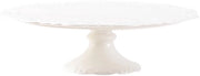 Piattaforma per torte con piede - Ceramica - Supporto per cupcake - Display per torte - Duraturo - Forma rotonda - Piattaforma per torte