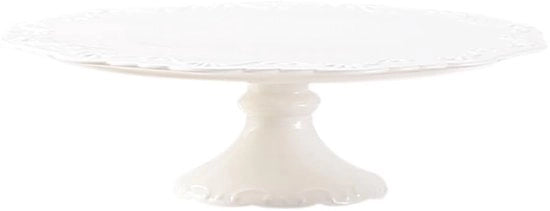 Piattaforma per torte con piede - Ceramica - Supporto per cupcake - Display per torte - Duraturo - Forma rotonda - Piattaforma per torte