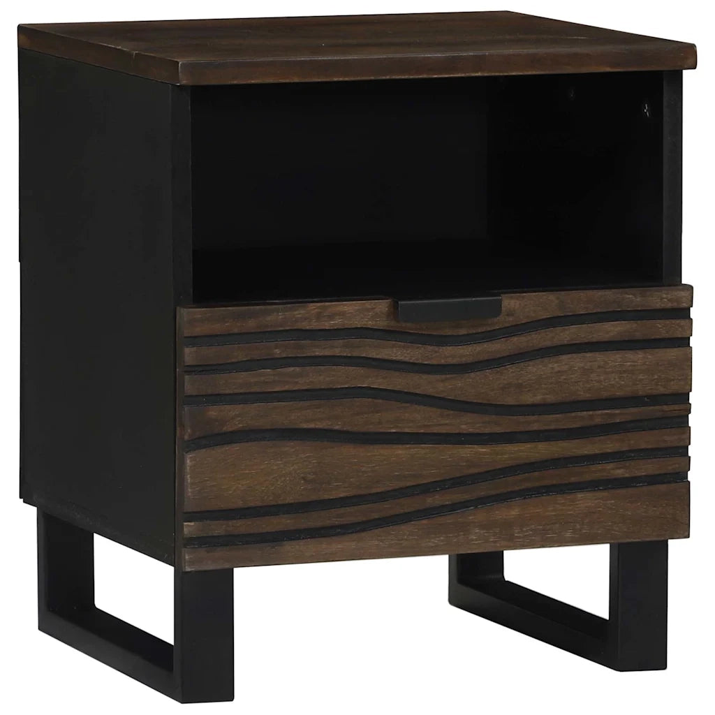 Armadio da Notte Noce 40 x 33 x 46 cm Legno massello di acacia 4018014