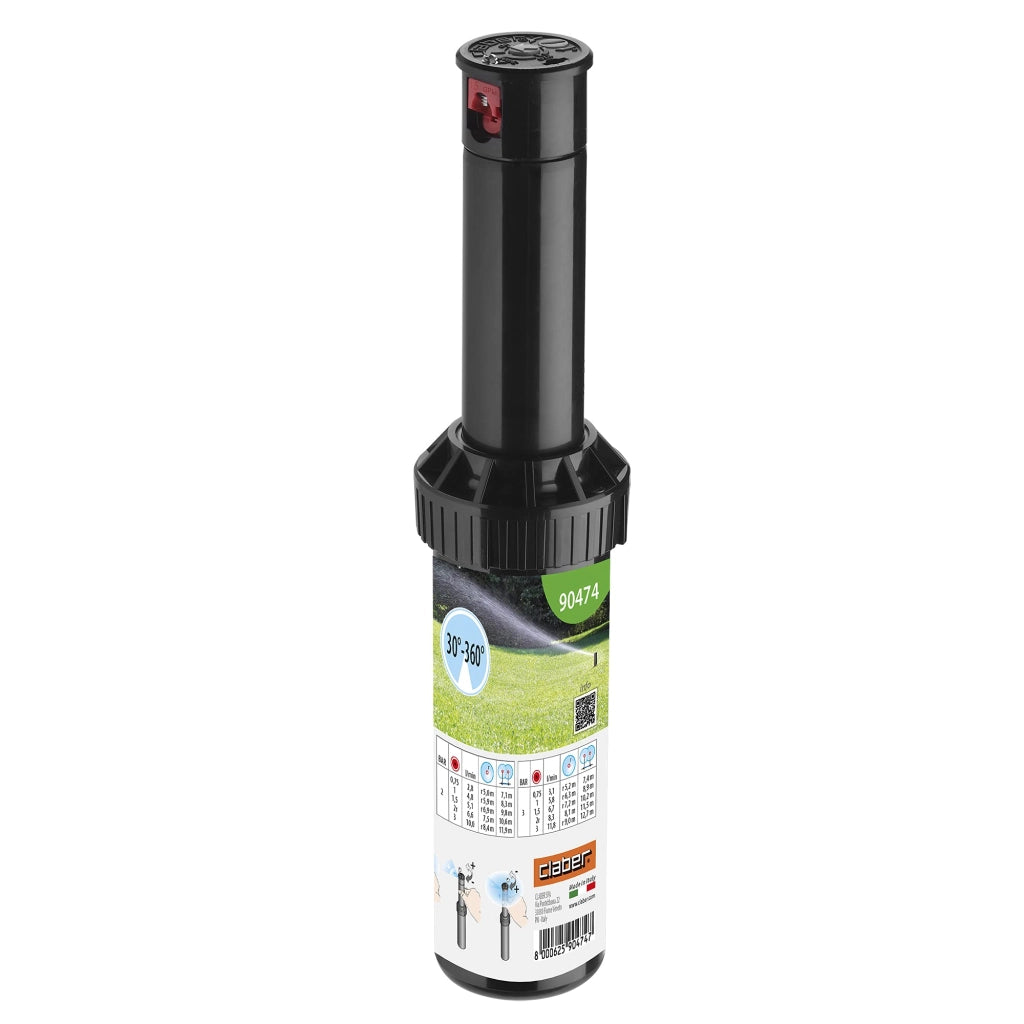 Irrigatore Popup Dinamico 90474 Claber Settore ½f Alzo Cm 10